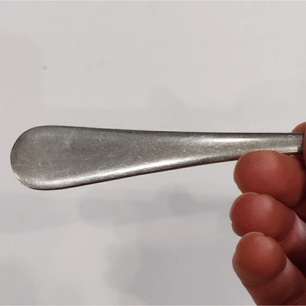 Set Of 8 Insico USA Stainless Steel Serving Spoons Flatware Oval Handle Unknown